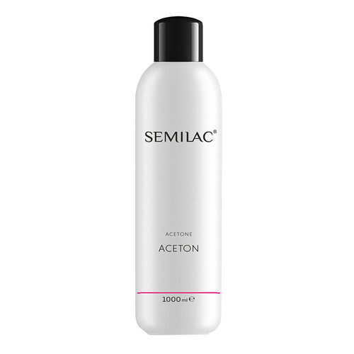 Средство для снятия гель-лака Semilac Acetone 1000 мл - Фото №2