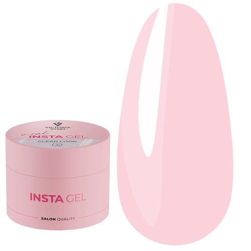 Self-leveling gel for nail extensions INSTA GEL VICTORIA VYNN 02 Clean Look 40 ml - Фото №1
