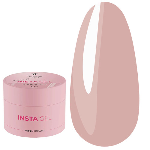 Self-leveling gel for nail extensions INSTA GEL VICTORIA VYNN 05 Nude Mood 40 ml - Фото №1