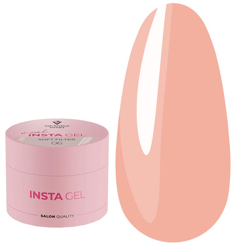 Self-leveling gel for nail extensions INSTA GEL VICTORIA VYNN 06 Soft Filter 40 ml - Фото №1
