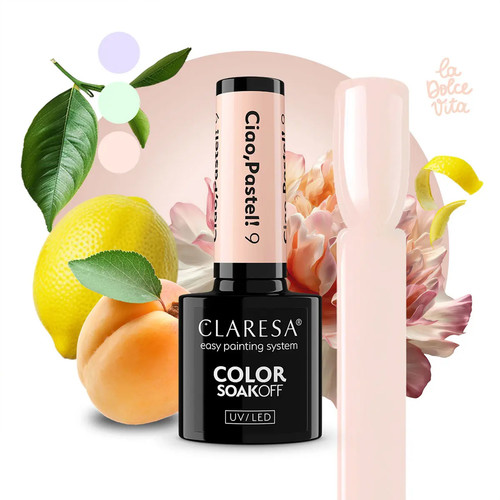 Гель-лак Claresa Ciao,Pastel! 9 светло-персиковый 5 мл - Фото №4