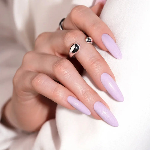 Гель-лак MAKEAR Pastel Princess 408 фиолетовый с шиммером 8 мл - Фото №3