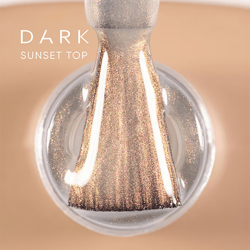 Топ Dark Sunset Top с золотистым микрошиммером 10 мл - Фото №2
