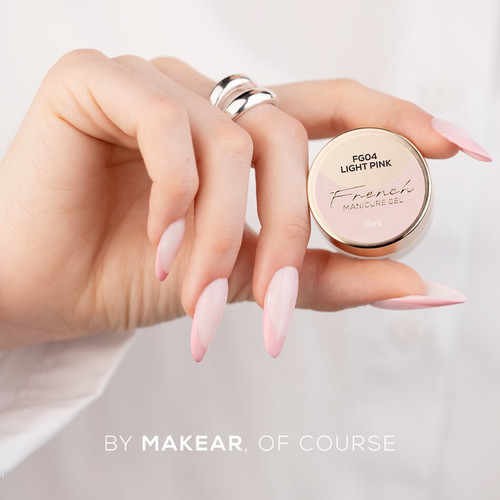 Гель-краска Makear French Manicure Gel FG04 Light Pink 5 мл - Фото №5