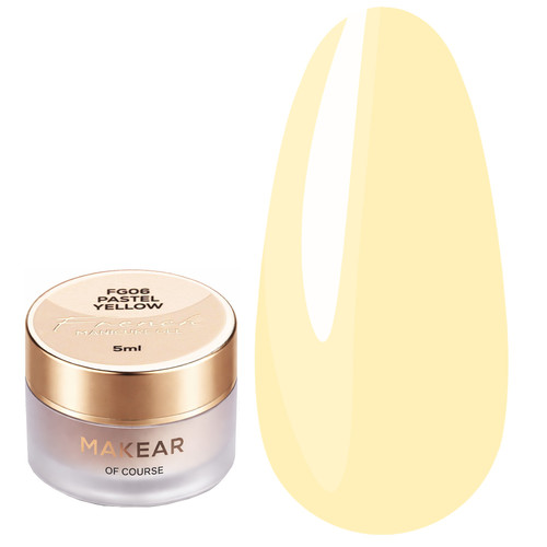 Гель-краска Makear French Manicure Gel FG06 Pastel Yellow 5 мл - Фото №1