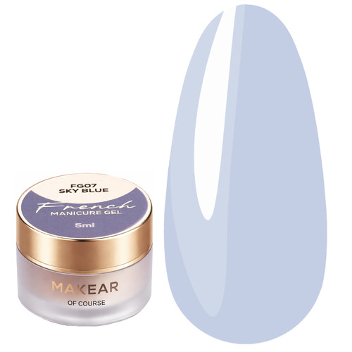 Гель-краска Makear French Manicure Gel FG07 Sky Blue 5 мл - Фото №1