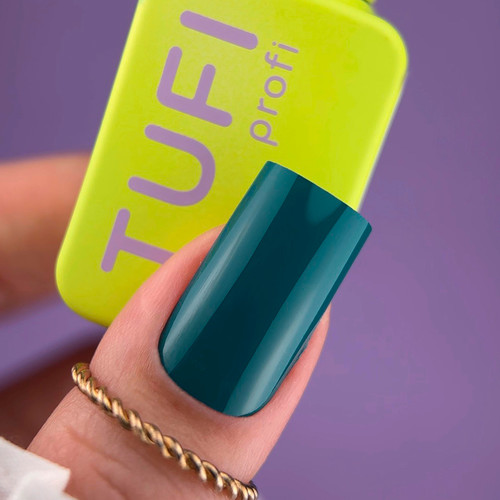 Gel polish TUFI profi PANTONE 19 Alexandrite turquoise green 10 ml (0331531) - Фото №5
