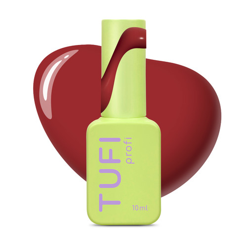 Gel polish TUFI profi PANTONE 20 Lava Falls red-brown 10 ml (0331532) - Фото №1