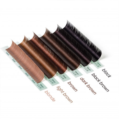 Накладные ресницы Rarity Dark Brown изгиб C 0.10 16 рядов 6-13 мм - Фото №3