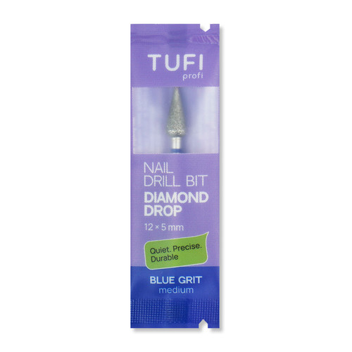 Manicure cutter TUFI profi Diamond Drop 12 х 5 mm Blue Notch (0328402) - Фото №3