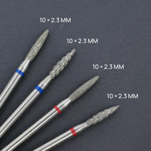 Manicure cutter TUFI profi Diamond Flame Tornado 10 mm × 2.3 mm Red Notch (0328407) - Фото №7