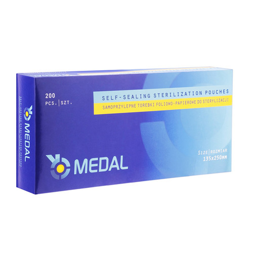 SALE Пакеты для стерилизации в автоклав MEDAL 135x250 мм (200 шт.)
