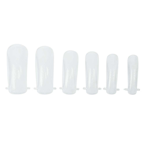Верхние формы Lunamoon Dual Nail Forms Short Classic Square (120 шт) - Фото №1