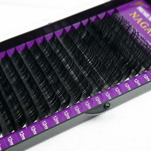 Eyelashes NAGARAKU curl C 0.07 16 rows 12 mm - Фото №2