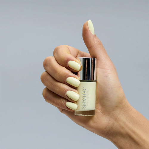 Классический лак для ногтей Semilac Nail Lacquer 122 Butter Yellow 9 мл - Фото №5
