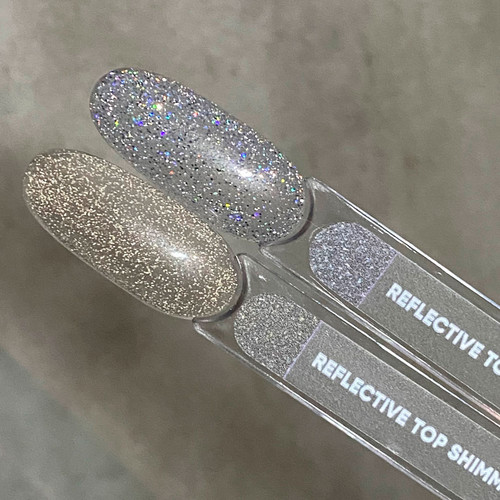 SALE Топ NAILSOFTHENIGHT Reflective top Shimmer, 10 мл - Фото №2