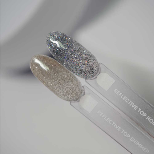 SALE Топ NAILSOFTHENIGHT Reflective top Shimmer, 10 мл - Фото №3