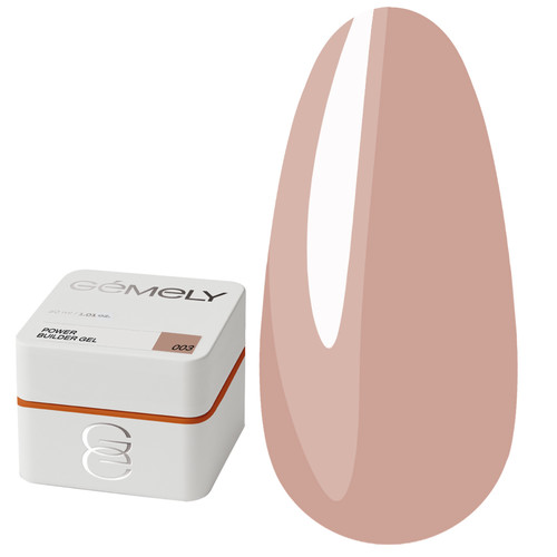 Gel for extension GEMELY Power Builder Gel 03 beige 30 ml - Фото №1
