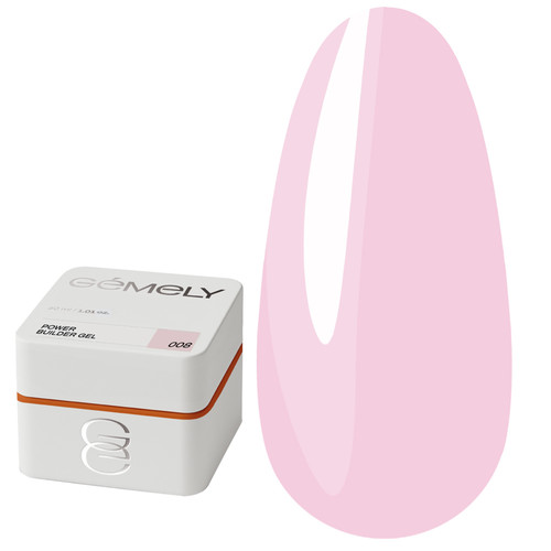 Gel for extension GEMELY Power Builder Gel 08 pastel pink 30 ml - Фото №1
