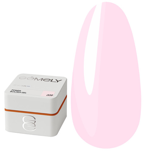 Gel for extension GEMELY Power Builder Gel 09 light pastel pink 30 ml - Фото №1