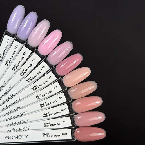 Gel for extension GEMELY Fast Builder Gel 17 berry 30 ml (7704096) - Фото №3