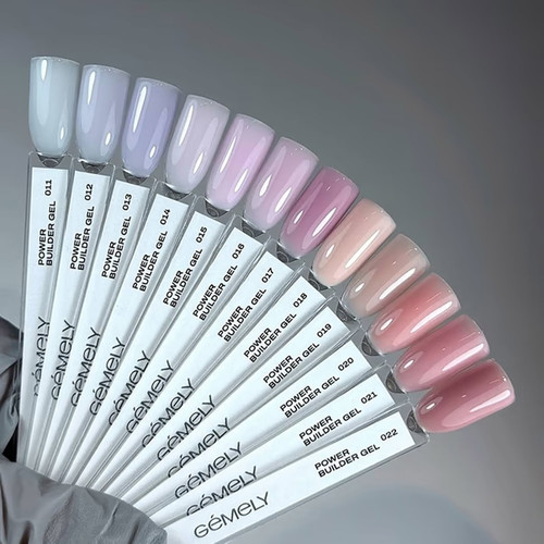 Gel for extension GEMELY Power Builder Gel 11 milky blue 30 ml - Фото №5