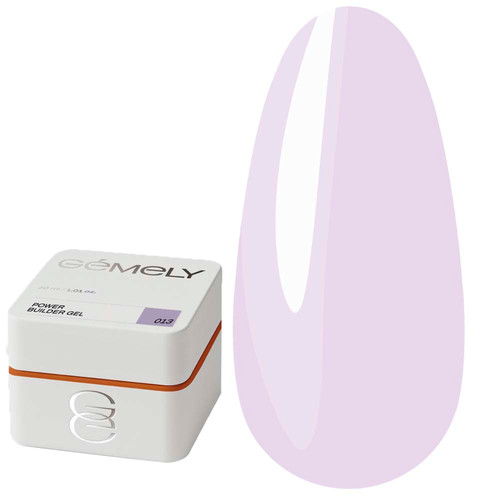 Gel for extension GEMELY Power Builder Gel 13 soft violet 30 ml - Фото №1