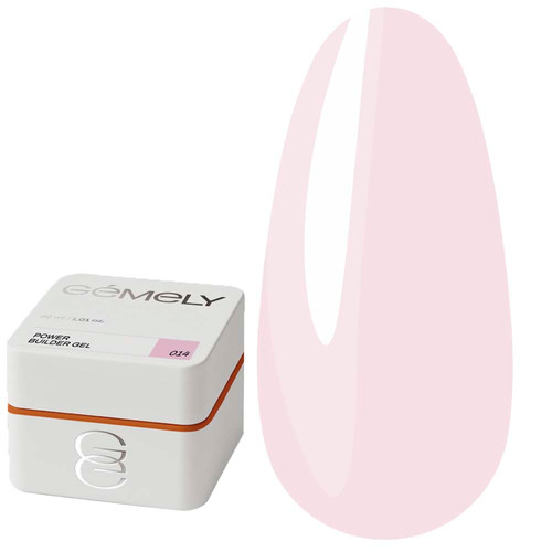 Gel for extension GEMELY Power Builder Gel 14 milky pink 30 ml - Фото №1