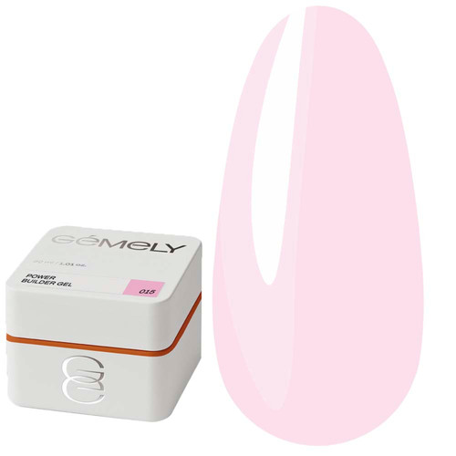 Gel for extension GEMELY Power Builder Gel 15 classic pink 30 ml - Фото №1