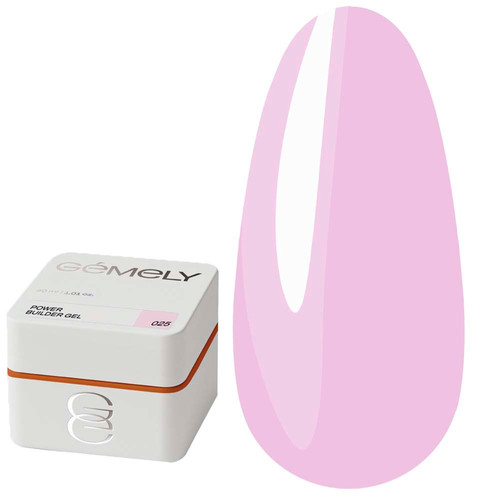 Gel for extension GEMELY Power Builder Gel 25 lilac-pink 30 ml - Фото №1