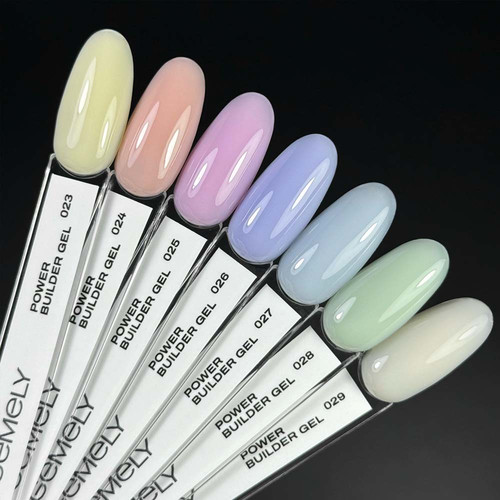 Gel for extension GEMELY Power Builder Gel 26 delicate lavender-blue 30 ml - Фото №5