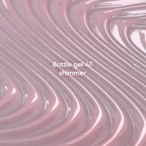NAILSOFTHEDAY Bottle gel 47 cool pink with shimmer 10 ml - Фото №2