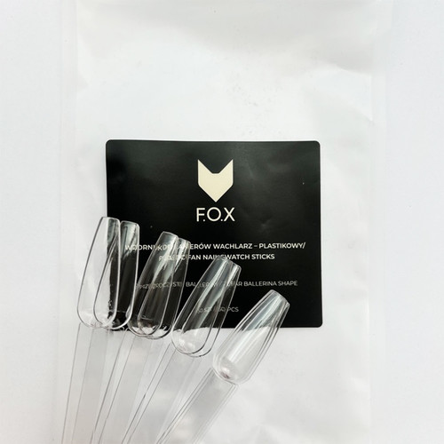 Палитра для лаков F.O.X nails swatches Ballerina прозрачный 50 шт. - Фото №3