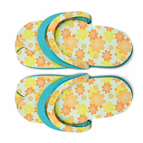 Disposable slippers BLING flip-flops mixed colors 1 pair - Фото №1
