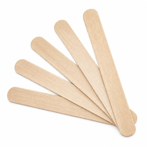 Wooden disposable spatulas TUFI profi Soft Touch for depilation 15 cm 50 pcs (0332877) - Фото №1