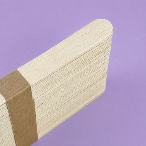 Wooden disposable spatulas TUFI profi Soft Touch for depilation 15 cm 50 pcs (0332877) - Фото №4