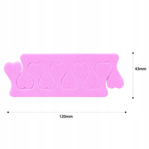 Pedicure separators JAAPEE pink hearts 25 pairs - Фото №5