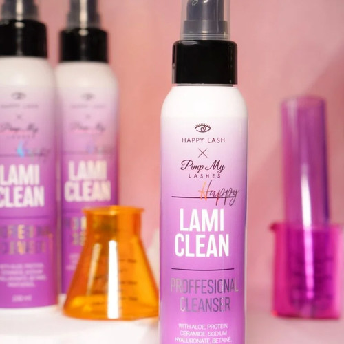 Professional post-lamination care for eyelashes and eyebrows Pimp My Lashes x HAPPY LASH Happy Lami Clean 100 ml - Фото №4