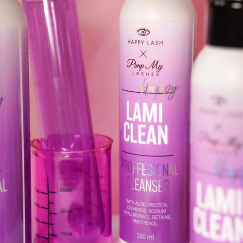 Professional post-lamination care for eyelashes and eyebrows Pimp My Lashes x HAPPY LASH Happy Lami Clean 100 ml - Фото №5