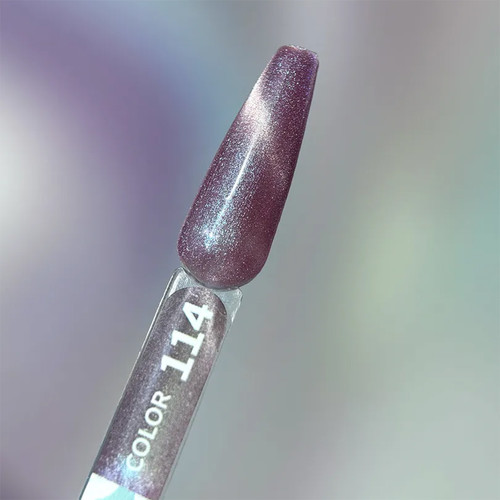 Гель-лак YOUARECUTE Color 114 светоотражающий кошачий глаз фиолетово-розовый 5 мл (993-4442-1271) - Фото №3