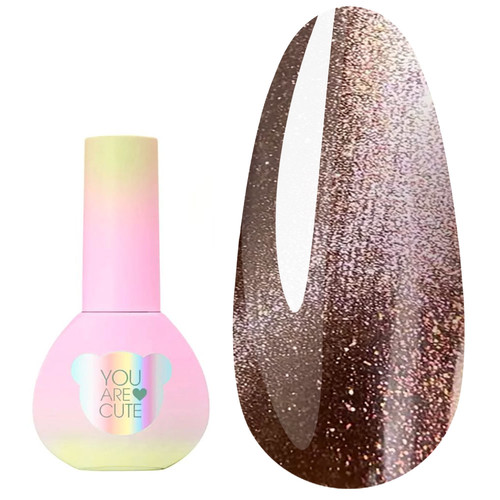 Гель-лак YOUARECUTE Color 117 светоотражающий кошачий глаз коричневый 5 мл (993-4445-1274) - Фото №1