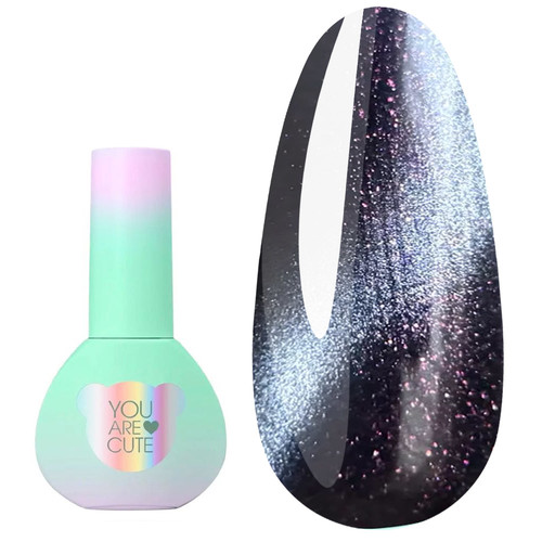 Гель-лак YOUARECUTE Color 121 светоотражающий кошачий глаз черно-синий 5 мл (993-4467-1278) - Фото №1