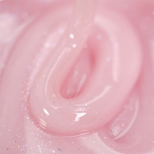 Gel for extensions Dark Smart Builder gel 34 pink with shimmer 15 ml - Фото №2