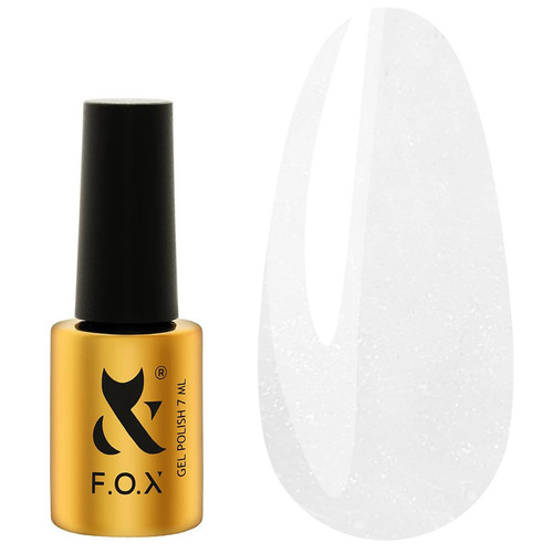 Gel polish FOX Cat Eye 008 white 7 ml - Фото №1