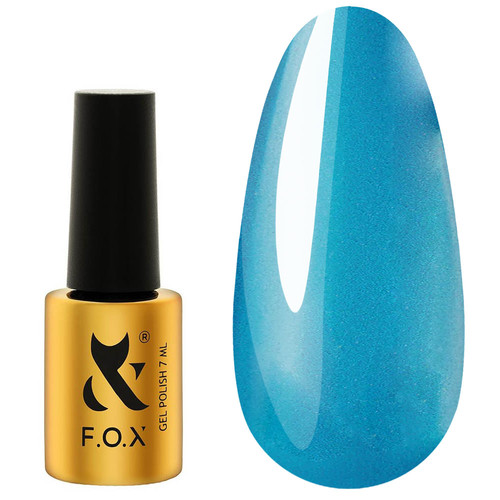 Gel polish FOX Cat Eye 013 light blue 7 ml - Фото №1