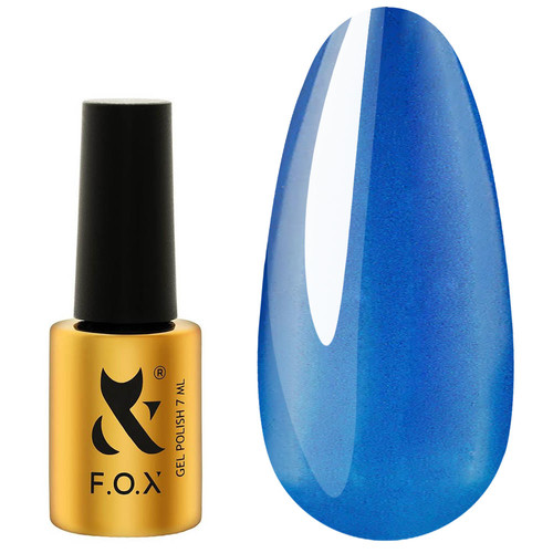 Gel polish FOX Cat Eye 014 blue 7 ml - Фото №1