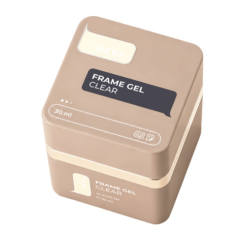 Гель для наращивания HEYLOVE Frame Gel Clear с помпой 30 мл - Фото №1