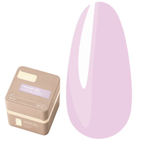 Гель для наращивания HEYLOVE Frame Gel Pink Blonde с помпой 30 мл - Фото №1