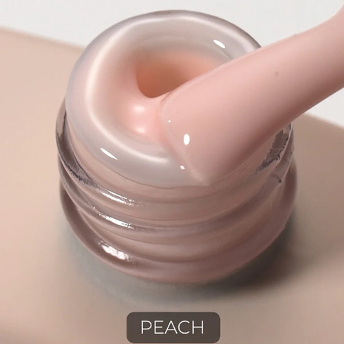 База для ногтей HEYLOVE Tint base Nude Peach персиковый 15 мл - Фото №2
