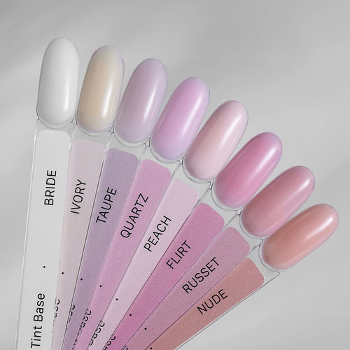 База для ногтей HEYLOVE Tint base Nude Peach персиковый 15 мл - Фото №7